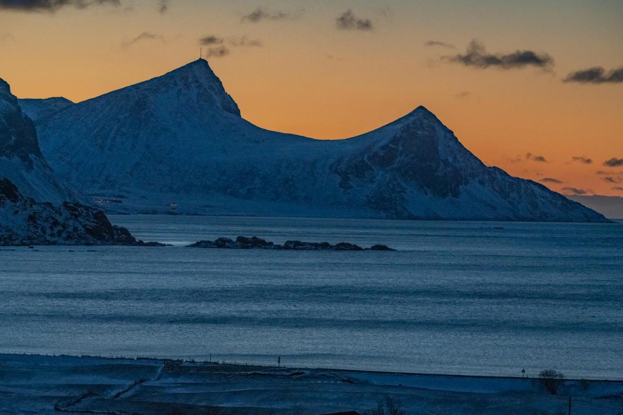 Feriehus Med Flott Havutsikt Ved Hauklandstranden Leknes Kültér fotó