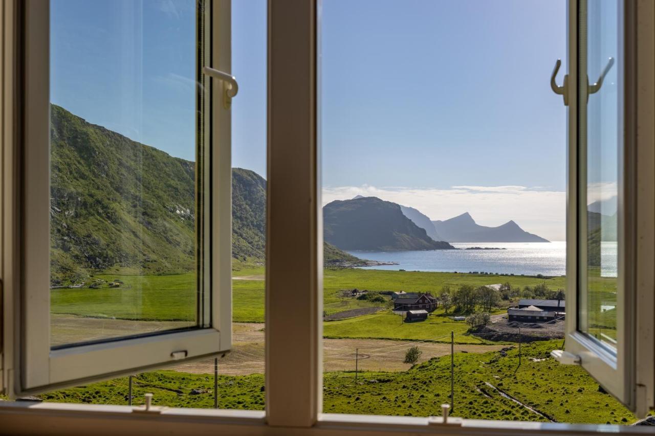 Feriehus Med Flott Havutsikt Ved Hauklandstranden Leknes Kültér fotó