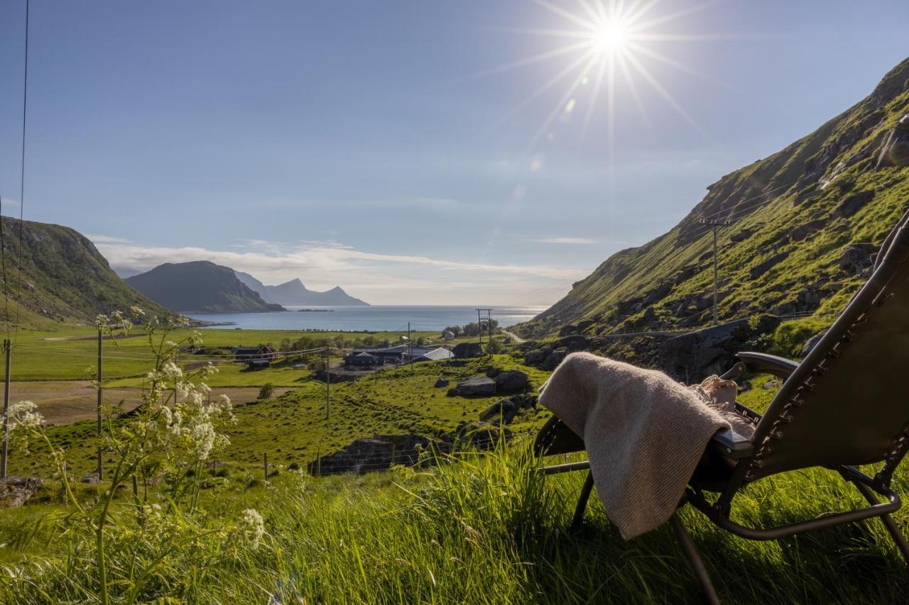 Feriehus Med Flott Havutsikt Ved Hauklandstranden Leknes Kültér fotó